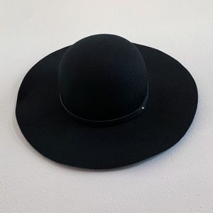 Women's Felt Floppy Hat Black